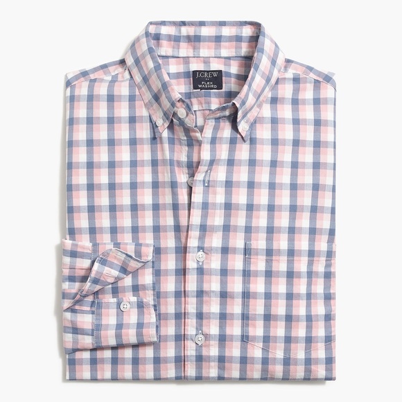 J. Crew Other - J. CREW Oxford Shirt Slim Flex Casual Gingham